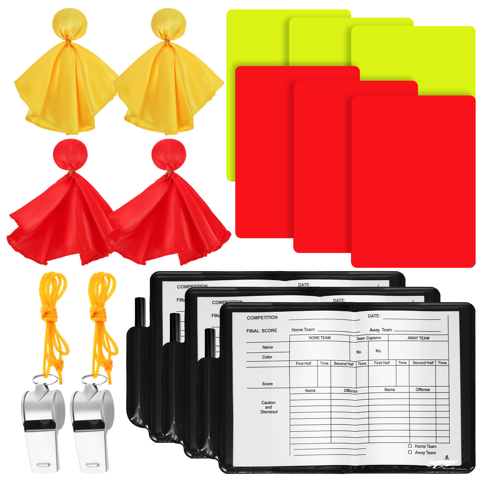 Sports Equipment Set - 1 Set Perlengkapan Wasit: Kartu Merah