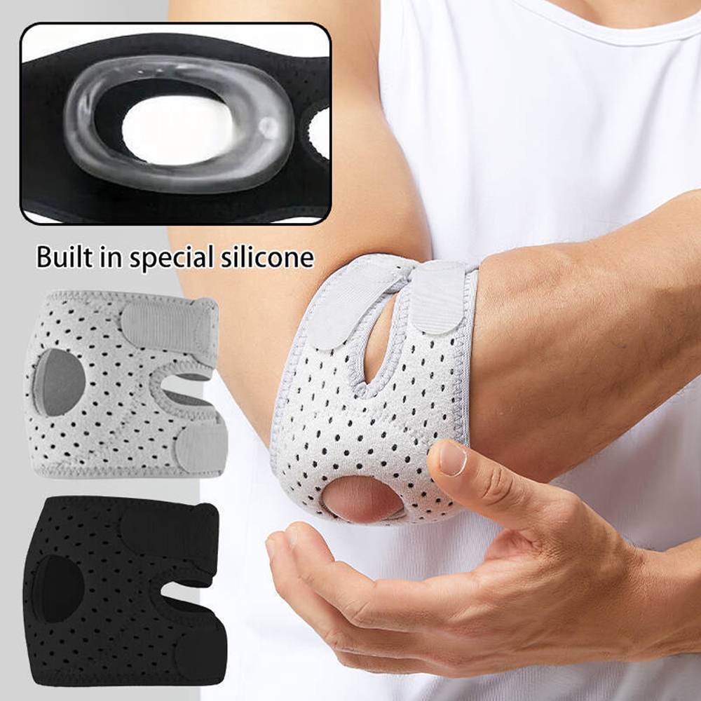 Tennis Elbow Brace - Penyangga Siku yang Dapat Disesuaikan untuk
