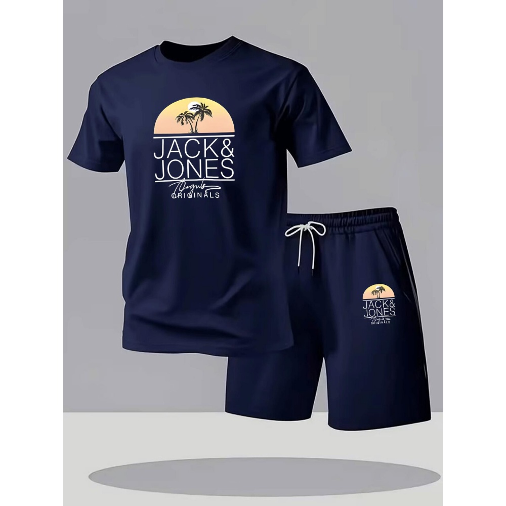Setelan Kaos Fitness Pria Bern - Sports Equipment Set ulasan dan harga