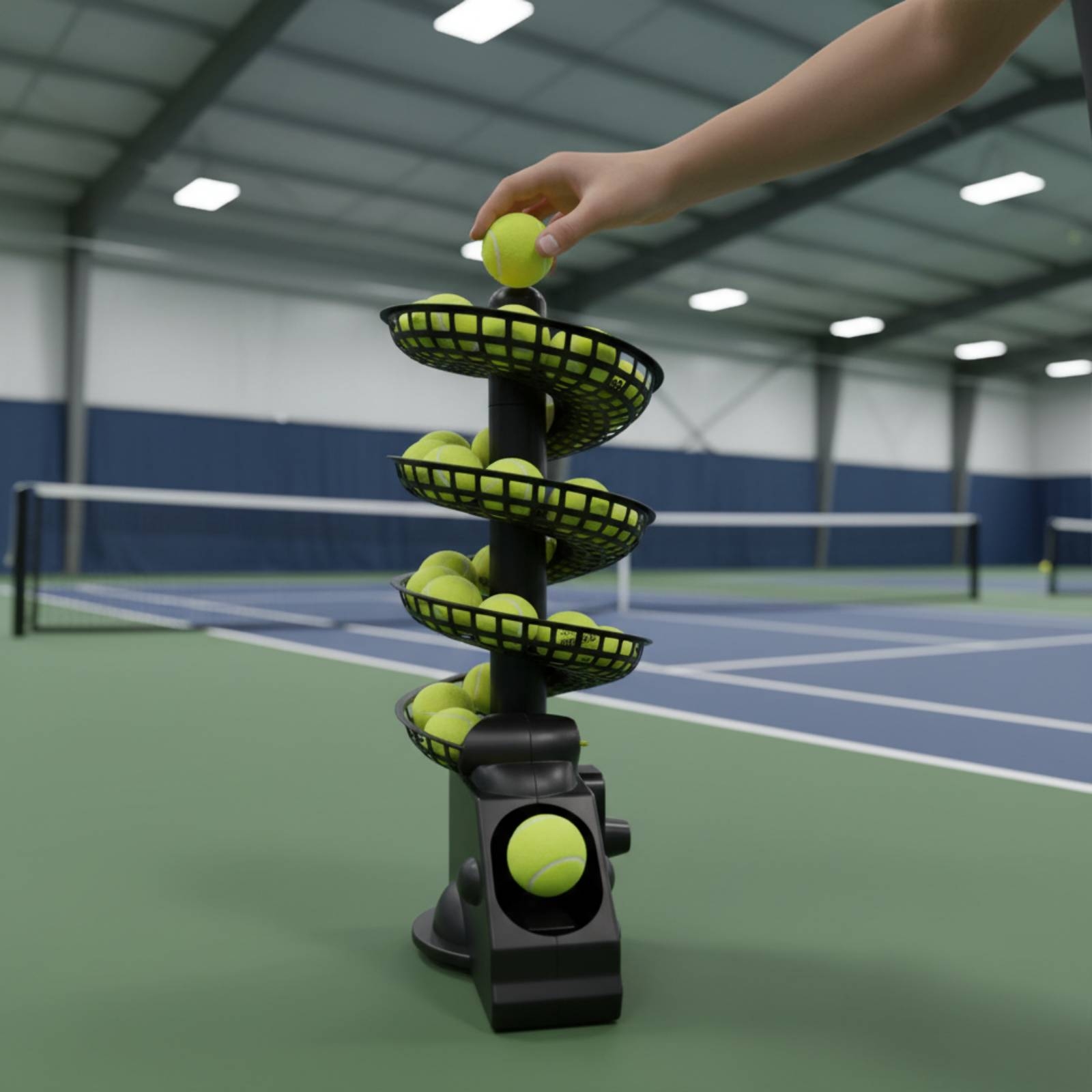 Mesin Pelontar Bola Tenis Port - Sports Equipment Set ulasan dan harga